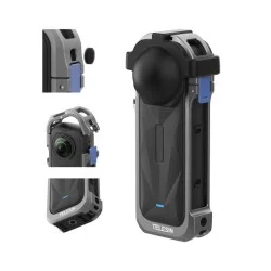 Telesin Metal Full Cage Protection Expantion for Insta360 X5 _ Black